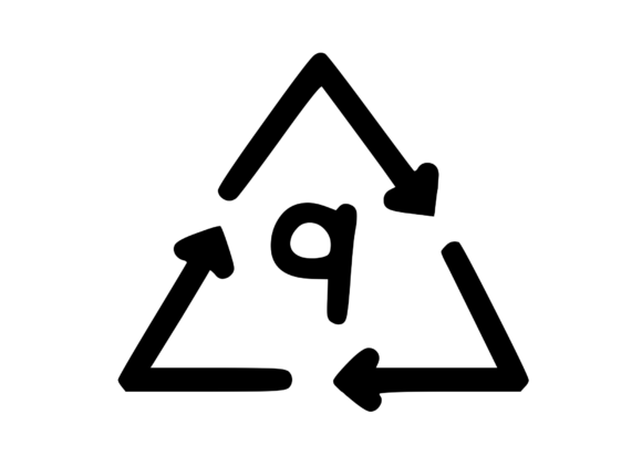 Recycle Symbol with Playful Mono 9 Review