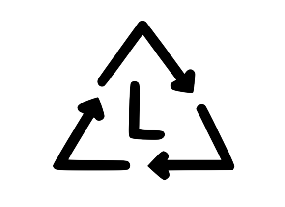Recycle Symbol with Playful Mono L Review