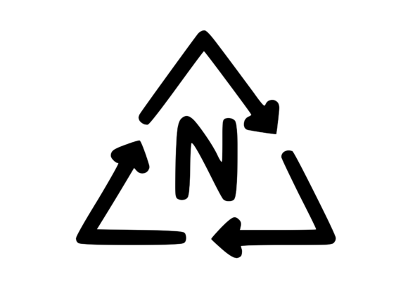 Recycle Symbol with Playful Mono N Review